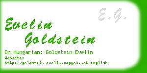 evelin goldstein business card